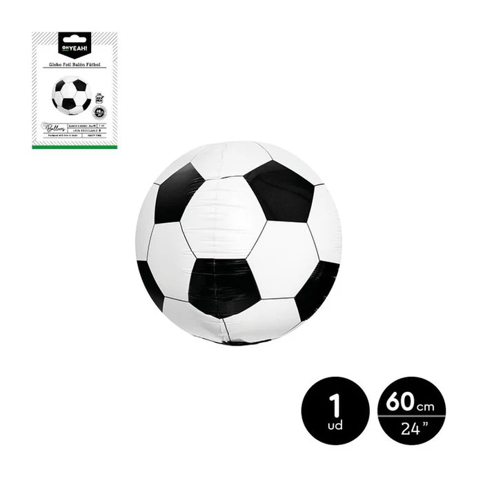 GLOBO FOIL BALON FUTBOL 60 CM 24 APTO HELIO | AMBER MOOD OH YEAH | 1 UNIDAD | 28435557712018