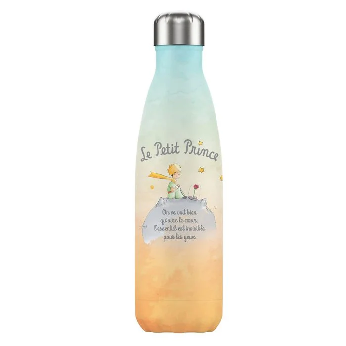 BOTELLA TERMICA EL PRINCIPITO 500ML DIBUJO DE PLANETA FRASE | ENESCO | 1 UNIDAD | 3453131154888