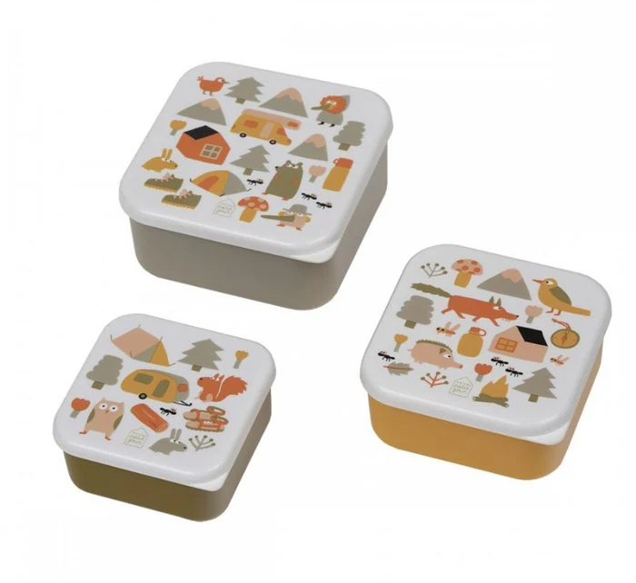 SET DE 3 TUPPERS BOSQUE AVENTURA | PETIT JOUR PARIS | 1 UNIDAD | 3585190809949