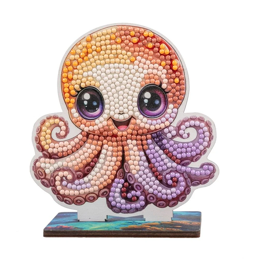 PINTAR DIAMANTE CRYSTAL ART BUDDY PULPO | CRAFT BUDDIES | 1 UNIDAD | 5056588615247