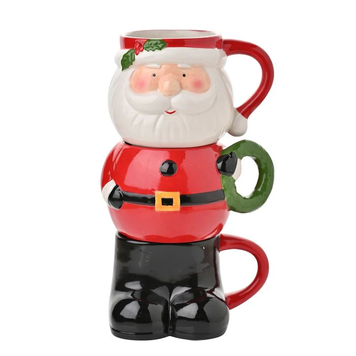 SET 3 TAZAS APILABLES PAPA NOEL | WIDDOP NAVIDAD | 1 UNIDAD | 5063322030143