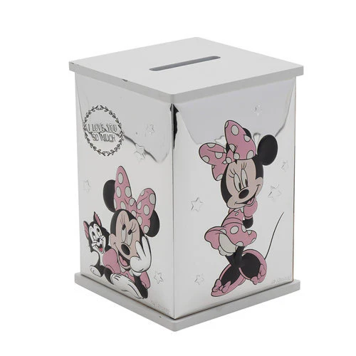 HUCHA DE PLATA MINNIE MOUSE DE DISNEY MADERA BLANCA | WIDDOP DISNEY | 1 UNIDAD | 5063322077520