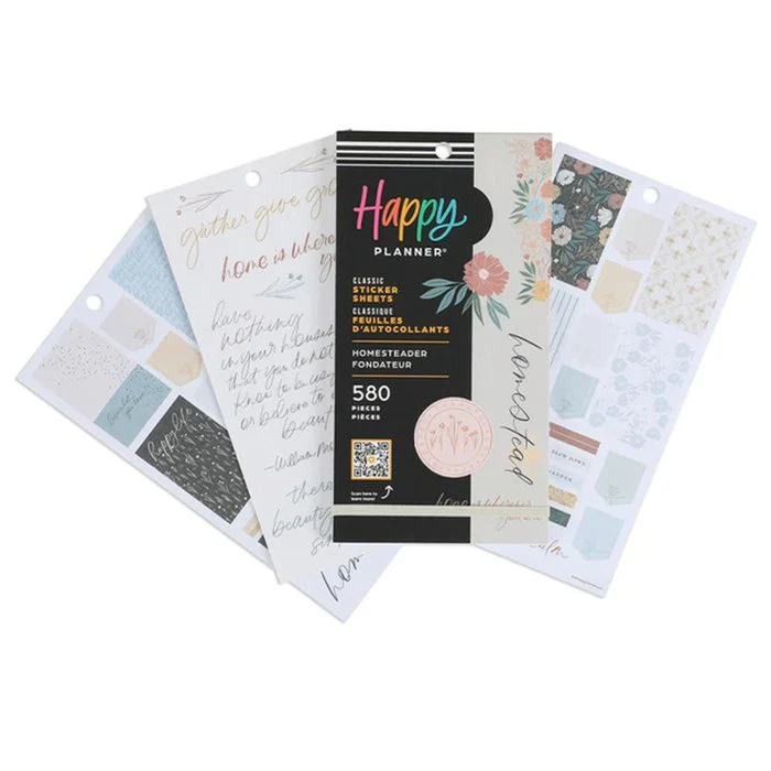 PEGATINAS NOTEBOOK HAPPY PLANNER HOMESTEA 30H | HAPPY PLANNER | 1 UNIDAD | 6738076703108