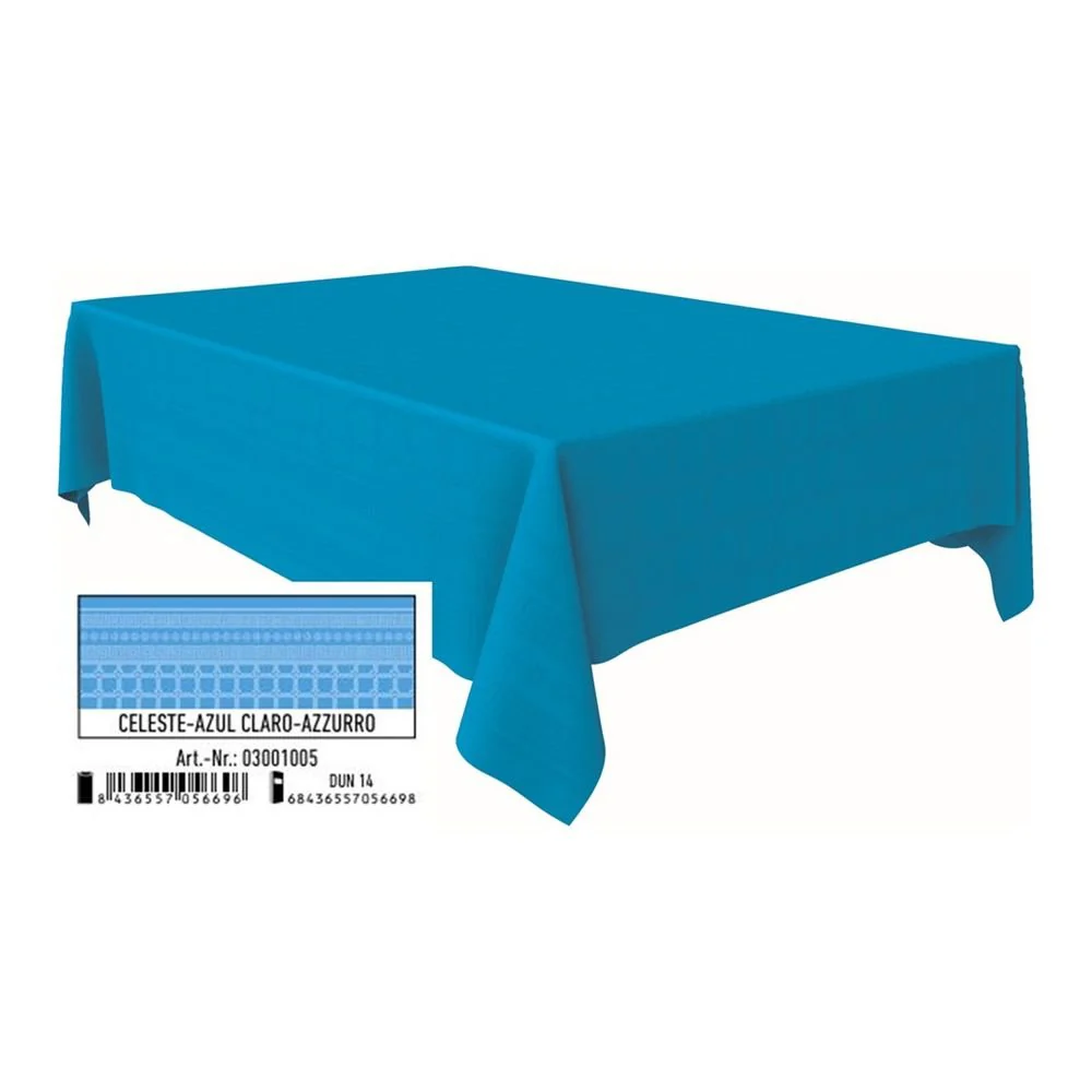 ROLLO MANTEL PAPEL 1,2X5M CELESTE DAMASCO RECICLADO BRILLO | ANDINA | ENVASE 25 UDS. UNIDAD | 68436557056698