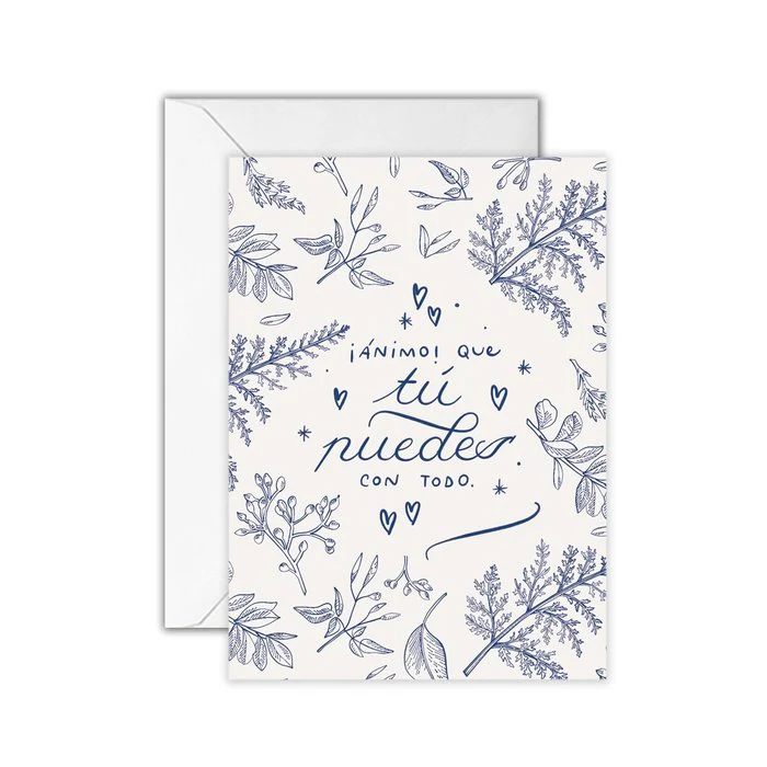 TARJETA ANIMO QUE TU PUEDES | THE GREAT MOUSTACHE | 1 UNIDAD | 7427136858344