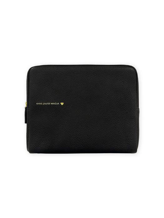 BOLSA PORTATODO CUERO VEGANO BLACK AMBER | THE GREAT MOUSTACHE | 1 UNIDAD | 7427246048987