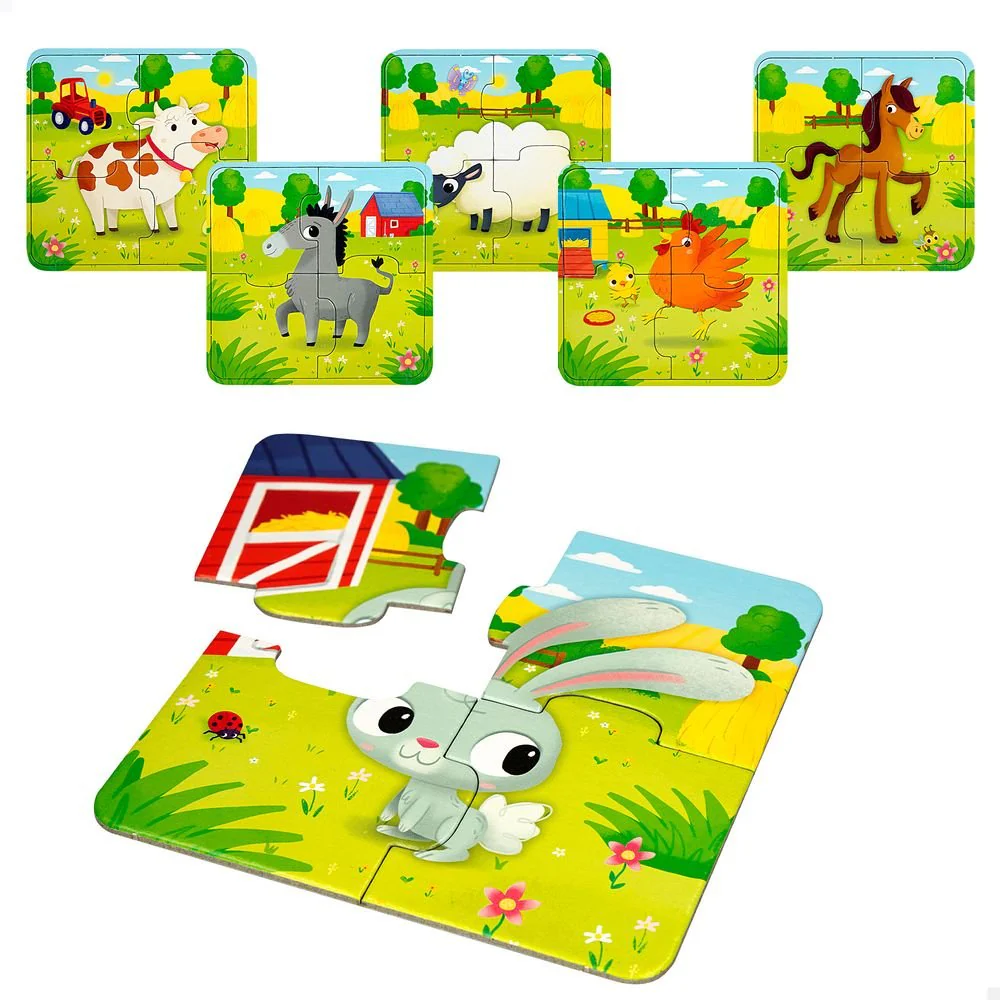 PUZZLE INFANTIL GRANJA +12M | COLORBABY | 1 UNIDAD | 8008324080083