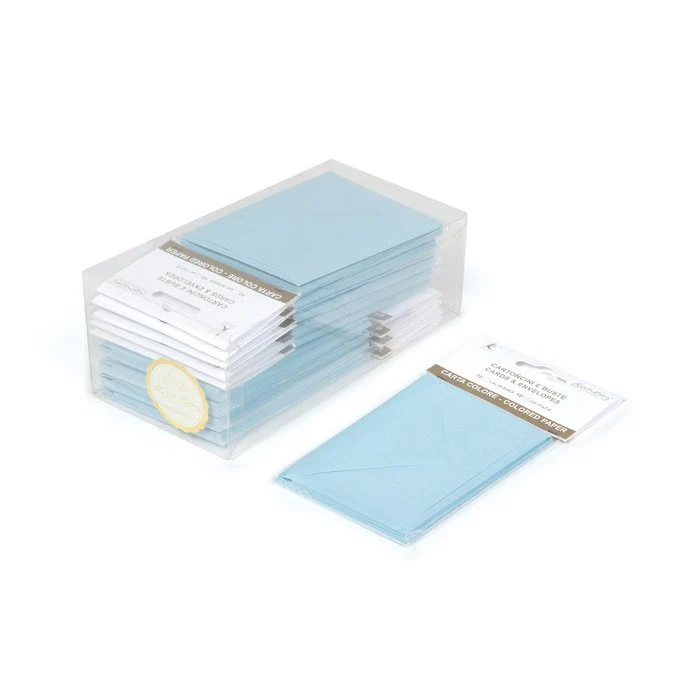 SET 10 BLISTER CON 10 UNIDADES TARJETA Y SOBRE AZUL A7 | KARTOS | ENVASE 10 UDS. UNIDAD | 8009162304478