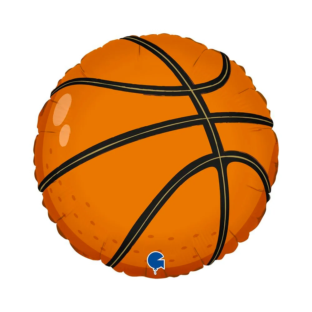 GLOBO R18 BALONCESTO 46 CM | GRABO BALLOONS | 1 UNIDAD | 8050195782061