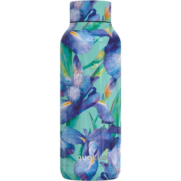 BOTELLA TERMO ACERO INOXIDABLE 510 ML FLORES AZULES QUOKKA | QUOKKA | 1 UNIDAD | 8412497119820