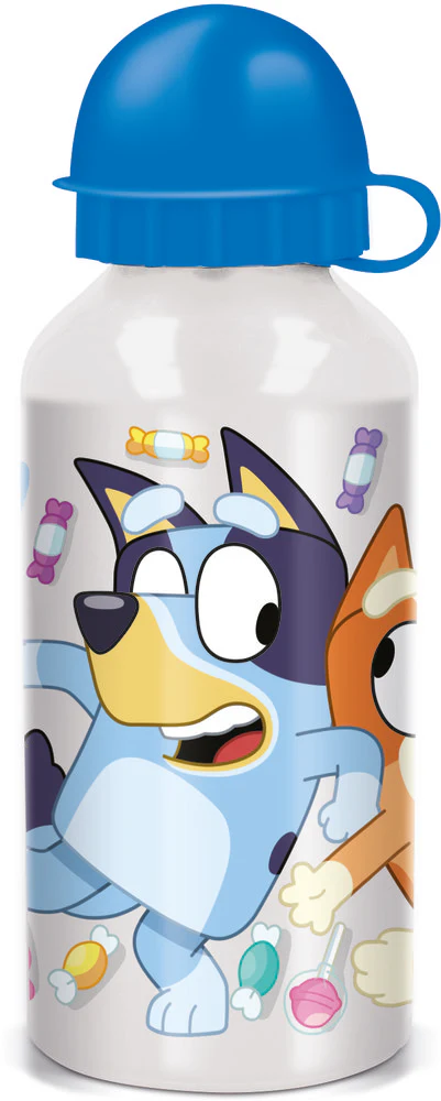 BOTELLA ALUMINIO PEQUEÑA 400 ML SUBLIMACION BLUEY CANDY | STOR | 1 UNIDAD | 8412497506644