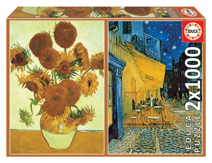 PUZZLE EDUCA 2X1000 PZS LOS GIRASOLES + TERRAZA DE CAFE | EDUCA-BORRAS | 1 UNIDAD | 8412668184916