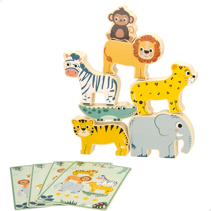 TORRE DE ANIMALES MADERA WOOMAX | COLORBABY WOOMAX | 1 UNIDAD | 8412842475687