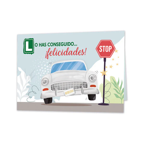 POSTAL CARNET DE CONDUCIR | ARGUVAL, S,L, | ENVASE 10 UDS. UNIDAD | 8421363476431