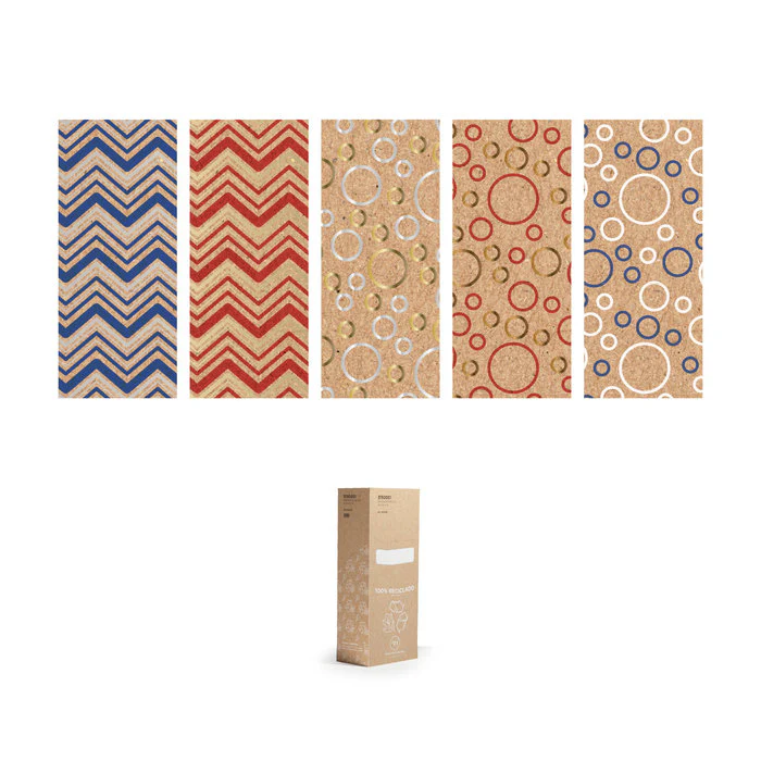 EXPOSITOR 50 ROLLOS PAPEL REGALO ZIG ZAG BURBUJAS 70X200 | WONDER WRAPPER | ENVASE 50 UDS. UNIDAD | 8429640000041