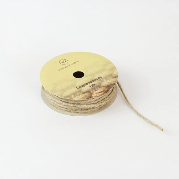 CORDON DE YUTE ROLLO 15MM 3 METROS NATURAL | WONDER WRAPPER | ENVASE 3 UDS. UNIDAD | 8429640329012