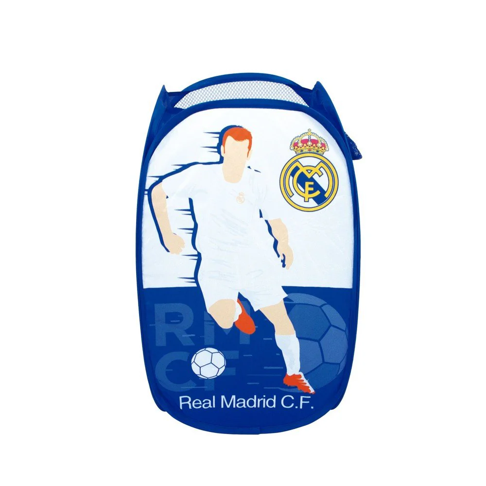 CONTENEDOR TELA RECTANGULAR ALMACENAJE REAL MADRID 36X36X58 | ARDITEX | 1 UNIDAD | 8430957137238