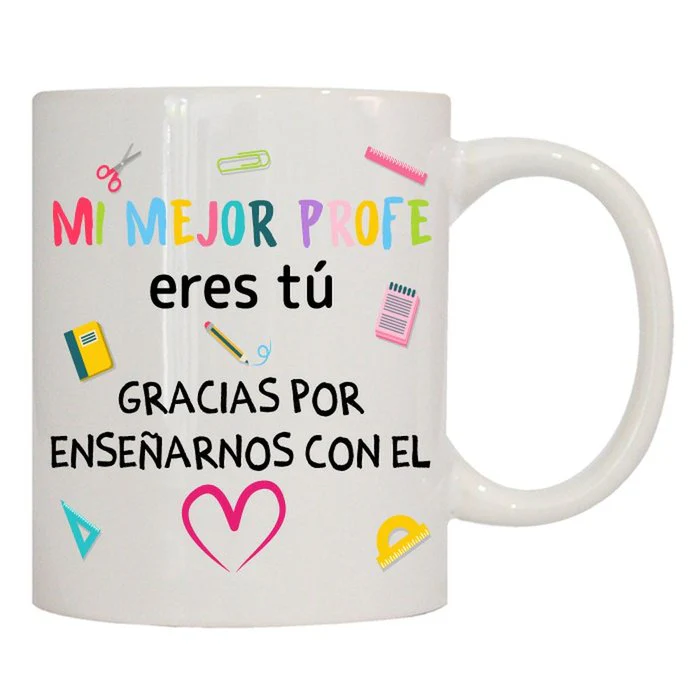 TAZA CERAMICA MI MEJOR PROFE ERES TU | ROYMART | 1 UNIDAD | 8431234191684