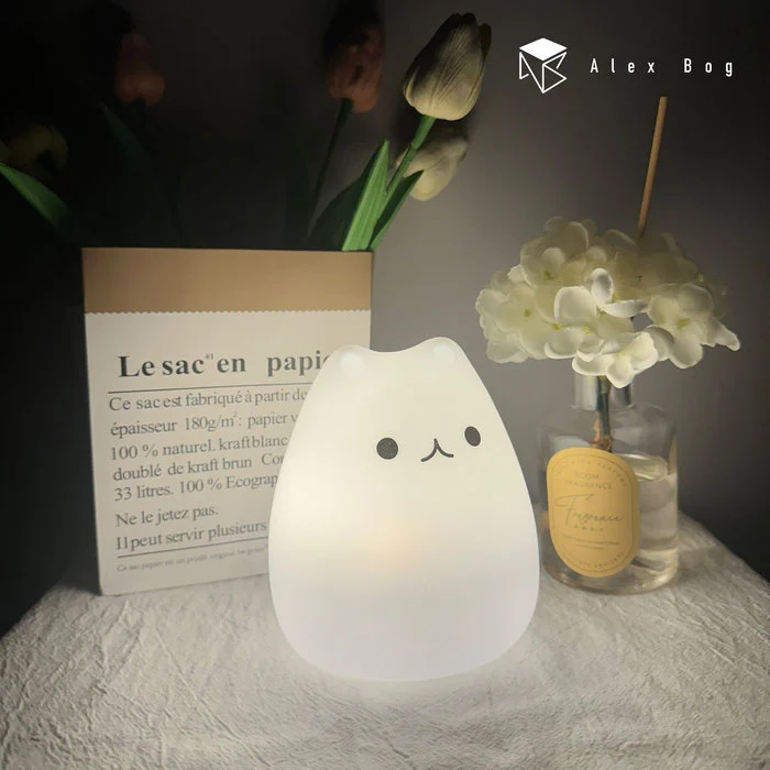 LAMPARA SILICONA CAT CAMBIO COLOR RGB | ROYMART | 1 UNIDAD | 8431234196719