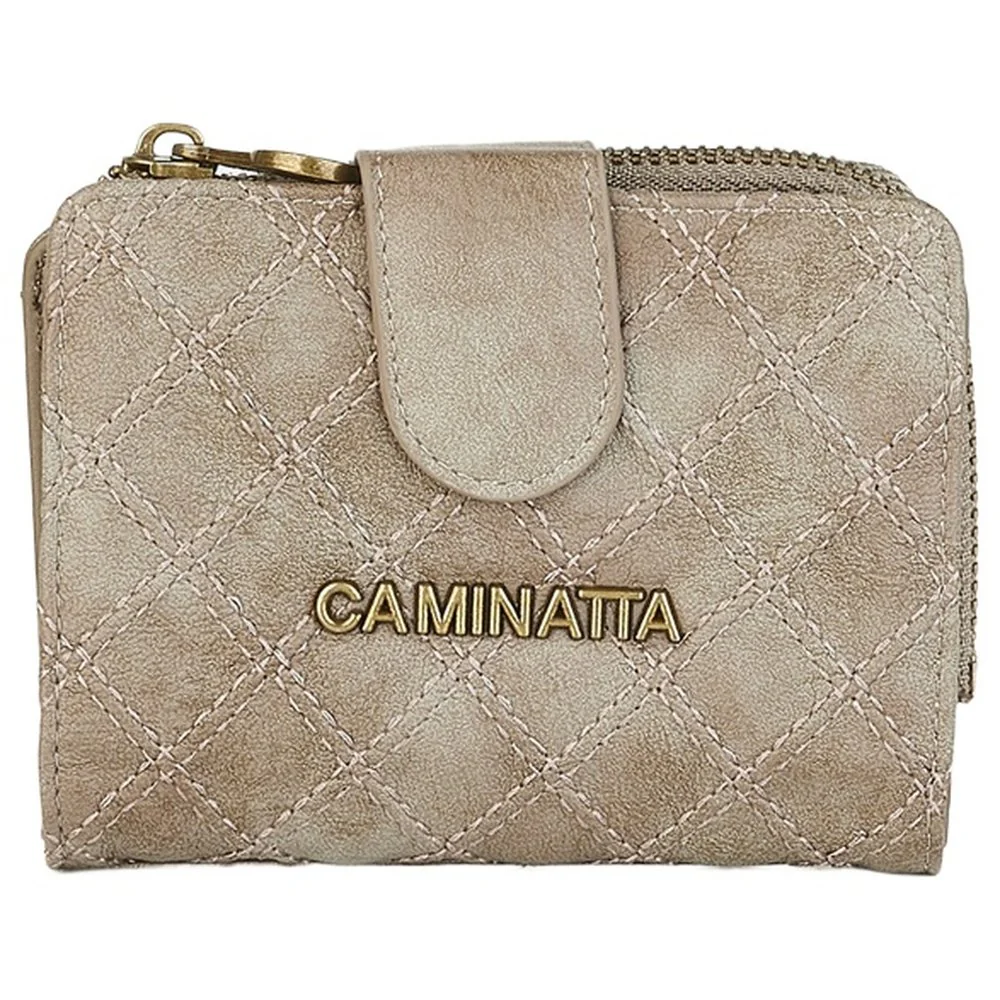 BILLETERO BROCHE Y CREMALLERA QUEVEDO TAUPE | CAMINATTA | 1 UNIDAD | 8432077123894