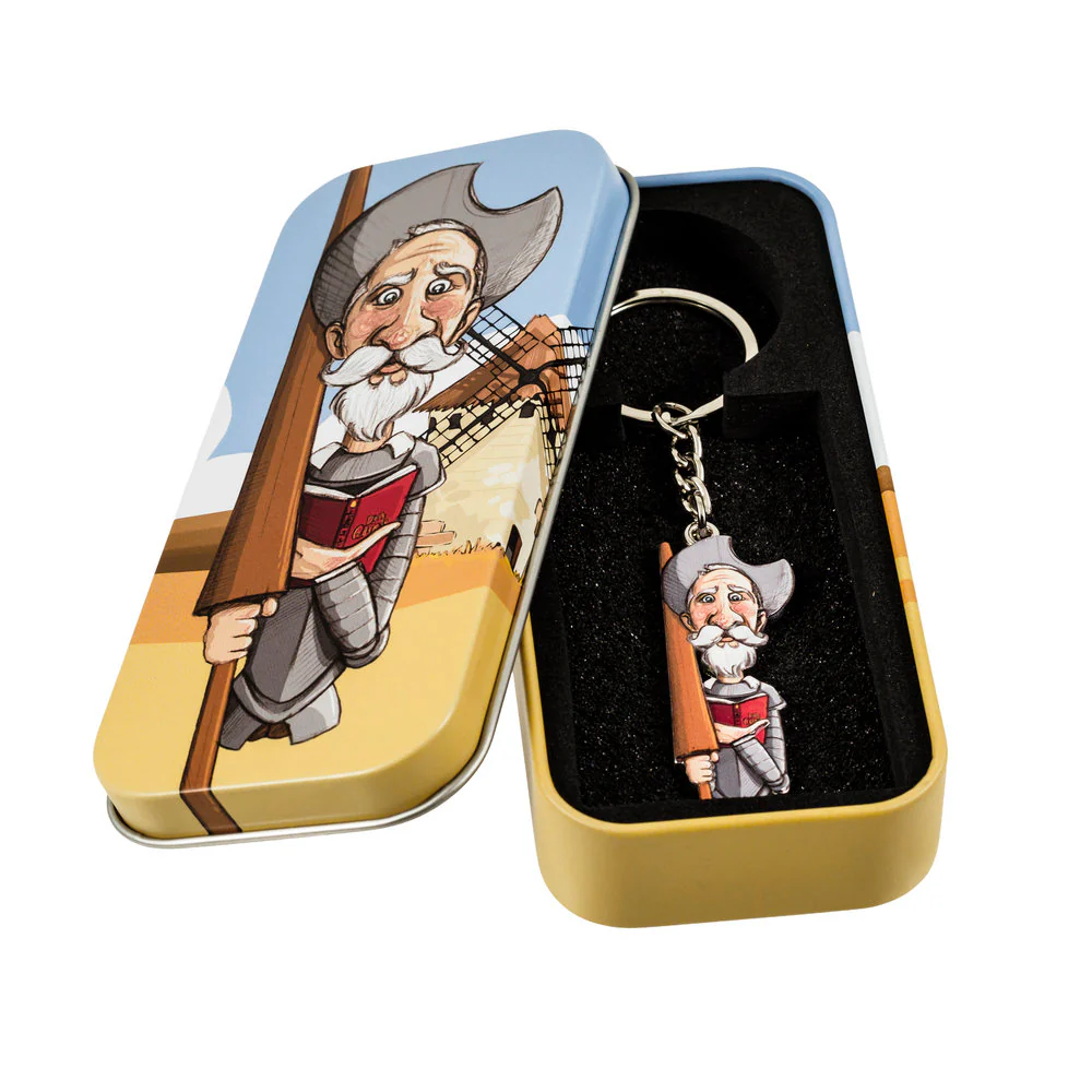 LLAVERO QUIJOTE EN LATA | PAPELERIA JAVIER | 1 UNIDAD | 8435266251262