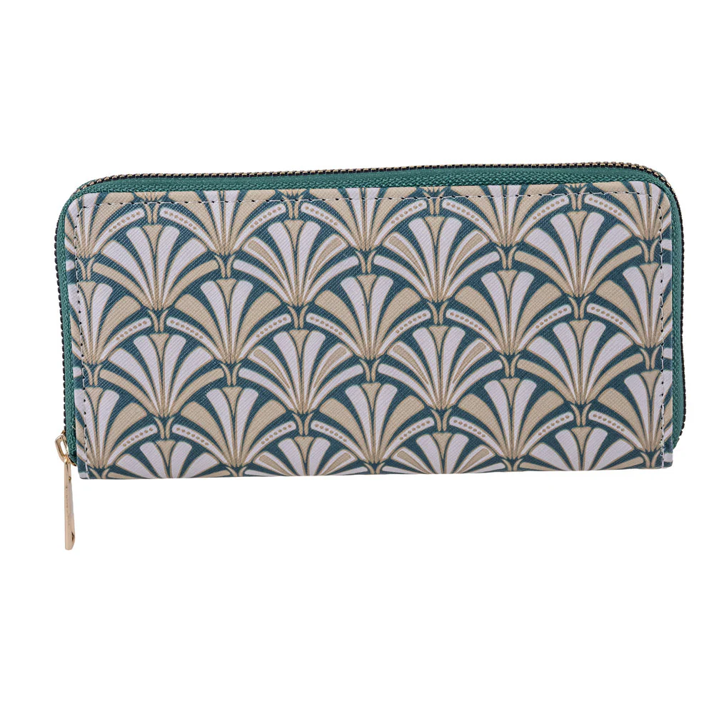 BILLETERA ART DECO PALMERAS 19X10 CM | PAPELERIA JAVIER | 1 UNIDAD | 8435266251453
