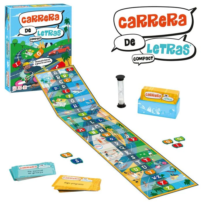 JUEGO CARRERA DE LETRAS COMPACT | LUDILO | 1 UNIDAD | 8436598033007