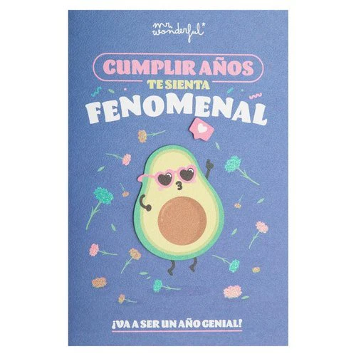 POSTAL - CUMPLIR AÑOS TE SIENTA FENOMENAL | MR WONDERFUL | 1 UNIDAD | 8445641054258