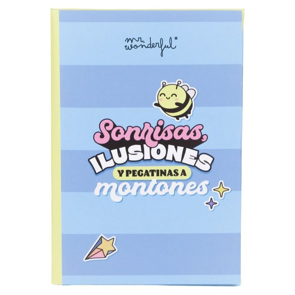 PEGATINAS ESPECIALES SONRISAS ILUSIONES PEGATINAS A MONTONE | MR WONDERFUL | 1 UNIDAD | 8445641064509