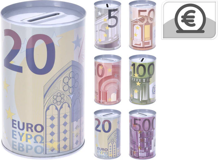 HUCHA CHAPA EURO SURTIDOS | KOOPMAN | ENVASE 12 UDS. UNIDAD | 8719987809101