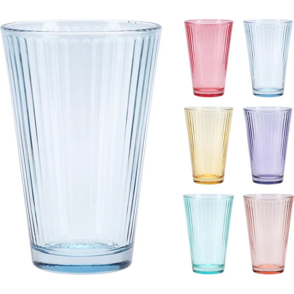 SET DE 6 VASOS 300ML COLORES SURTIDOS | KOOPMAN | ENVASE 6 UDS. UNIDAD | 8721037508452