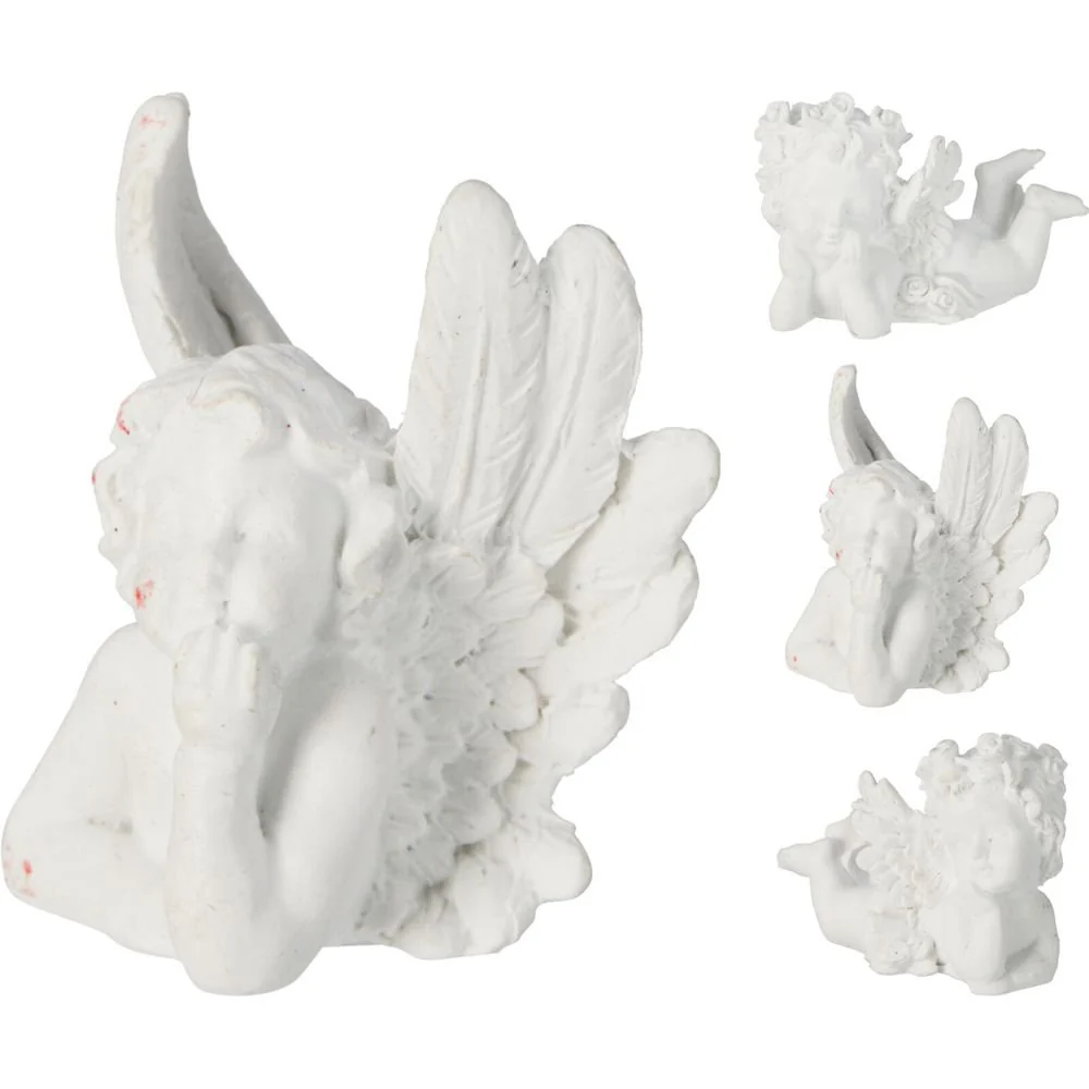 EXPOSITOR 12 ANGEL DECORATIVO TUMBADO 6CM SURTIDOS | KOOPMAN | ENVASE 12 UDS. UNIDAD | 8721037656559