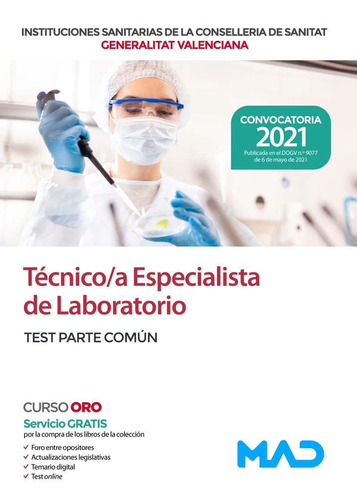 TECNICO/A ESPECIALISTA DE LABORATORIO DE LAS INSTITUCIONES S | 7 EDITORES/GONZALEZ RABANAL, JOSE MANUEL | MAD | 9788414245644