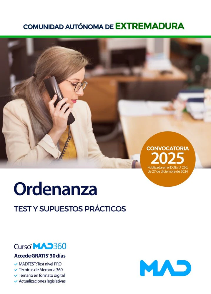 ORDENANZA PERSONAL LABORAL GRUPO V TEST Y SUPUESTO PRACTICO | AA,VV | MAD | 9788414292549