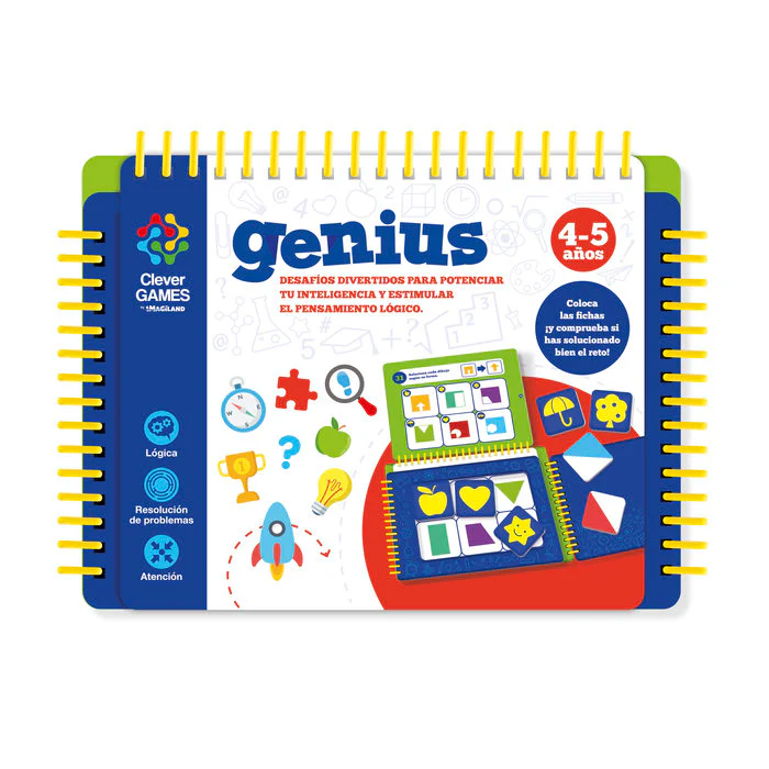 CLEVER GAMES GENIUS 4-5 AÑOS | CLEVER GAMES IMAGILAND | 1 UNIDAD | 9788418861413